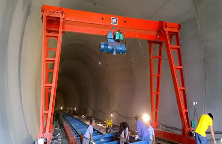 Single girder Gantry Crane For Tunnel